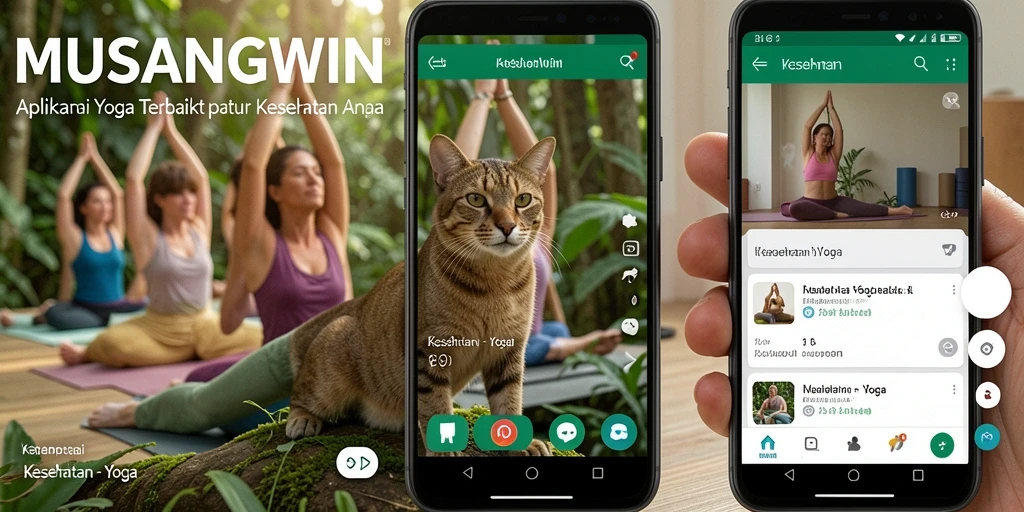 Tampilan antarmuka aplikasi Yoga yang user-friendly dan intuitif.